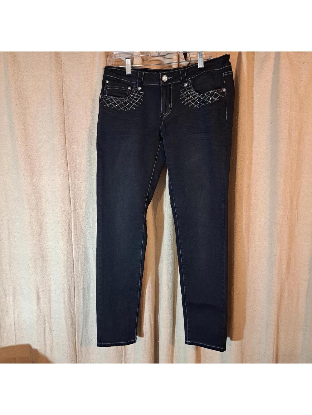 L.A. Idol Black Studded Jeans Size 13